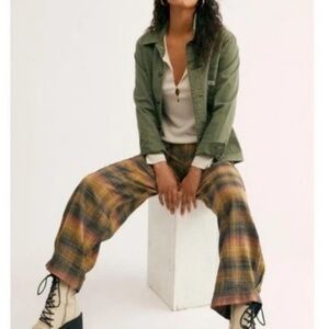 Free People | Birch Plaid Wide-Leg Pants